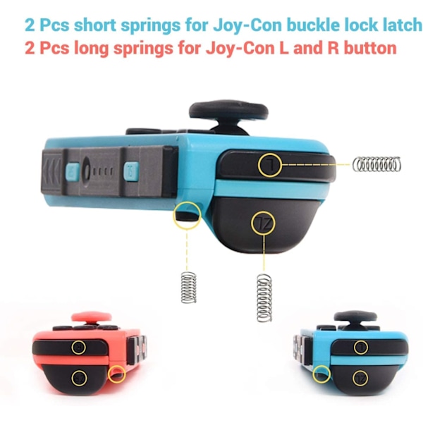 Joycon-joysticker - Reparasjonssett for Switch Joycon, erstatningsjoystick for Nintendo Switch Joycon og Switch Lite