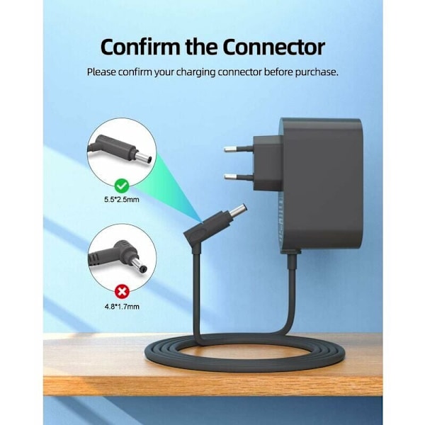 26.1 V oplader til Dyson V8 V7 V6 - (Kompatibel med DC58 DC59 DC