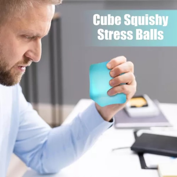 3 Stykker Nee Doh Cube, Stresslegetøj Nee Doh Nice Cube