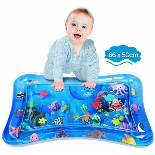 Baby Vattenmatta, BPA-fri Vattenlekmatta, Babyspel 3 6 9 Månader, I