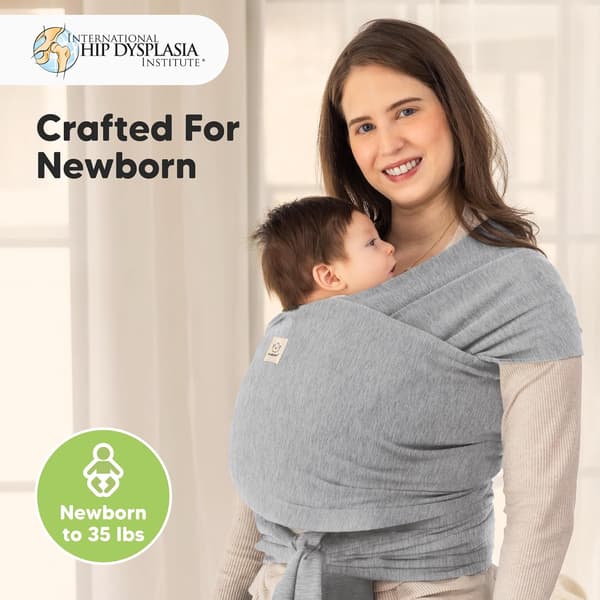 Baby Wrap Carrier Klassisk Grå