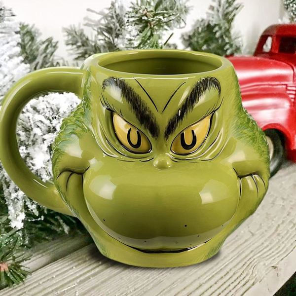 Sjov Kop, Grinch Stor Mave Kop, Harpiks Håndværk, Hjemmeliv, Daglig Drikkevand