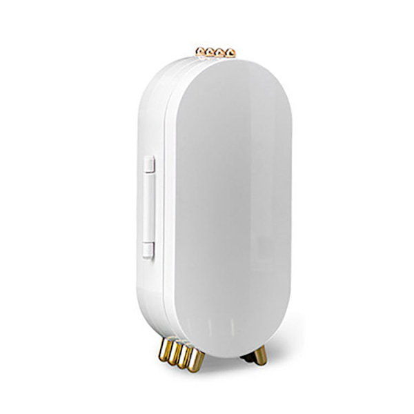 1 stk (Hvid) Øreringsholder med Spejl, Foldsbar Ørerings