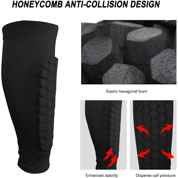 1 Pari Jalkapallo Shin Guard -Sukkia, Suojaa Jalkaa, Hengittävä Shin