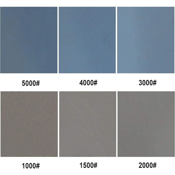 Sandpapir 1000/1500/2000/3000/4000/5000 9\" x 11\" Tør Grit Sandpapir til Slibning af Træ, Metal og Polering af Biler