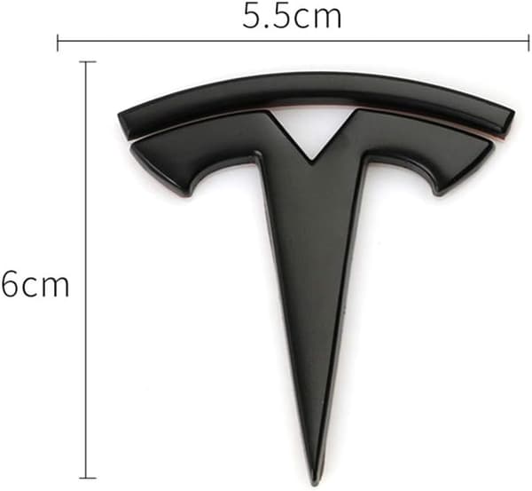 3D Metal Bilsticker og Dekaler Emblem Badge T Logo Tesla