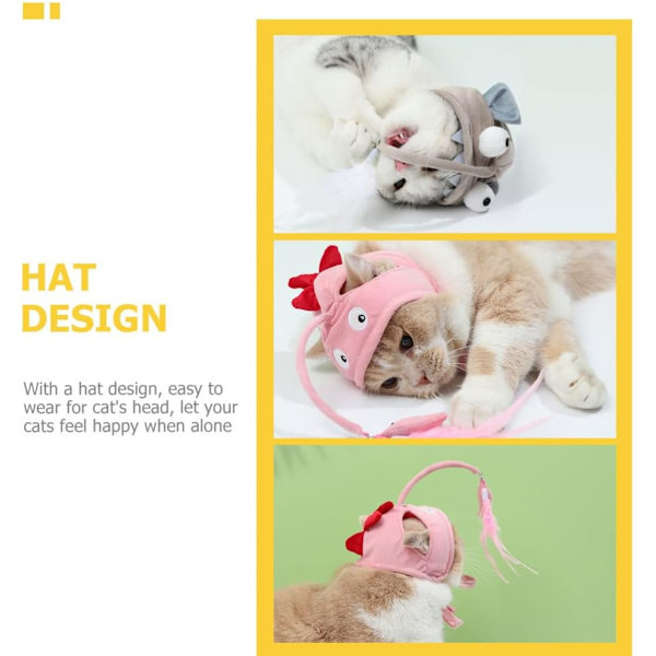 2 stycken (rosa) kattmössor kattmössor kattfestmössa mössa kattkostym