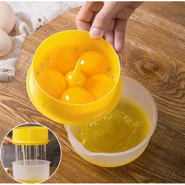 Eggehviteseparator - Holder 6 Egg - Beste Eggeplommeseparator - Separer Eggehvite fra Plomme