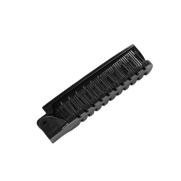 Svarta plastvikbara hårborstar för resor - 20,5 x 2,3 cm -