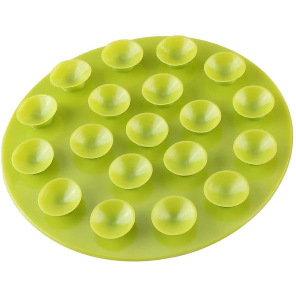 1 Bordssugeskål, skridsikker madmåtte, coaster (grøn)