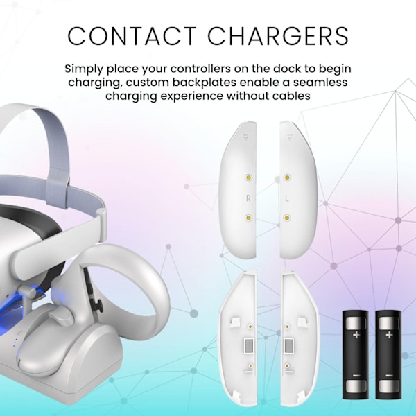 Headset & Controller Charge Dock til Meta Quest 2
