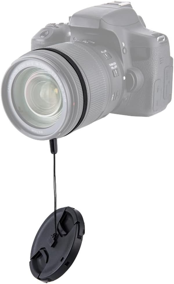 49mm Objektivhette 2-pakning Snap-on Frontkamera Objektivhette for Canon Niko