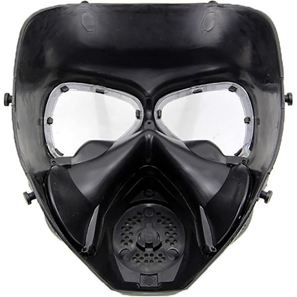 Paintball-naamio, Dummy Gas Style Tactical Mask -kaksoisturbovetimellä Cosplayhin, Halloweeniin, Wargameen, naamiaisiin