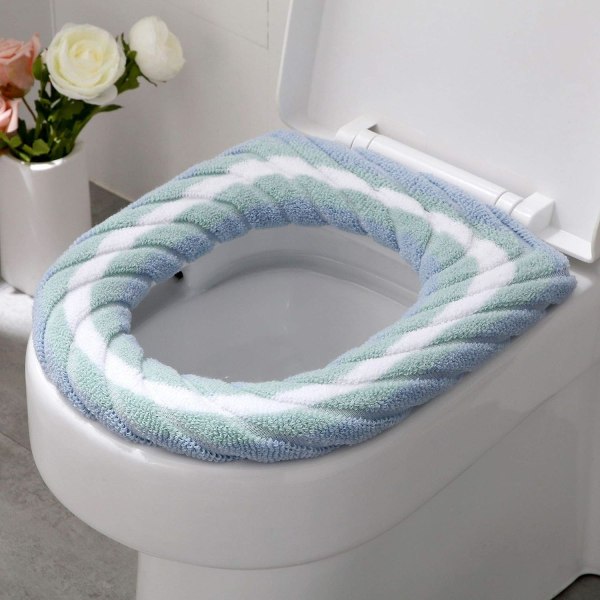 4 Pack Toilet Seat Covers, Soft Warm Bathroom Cushion, Washable