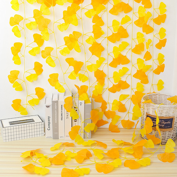 Simuleret Ginkgo blad dekoration blade falske blade plastik