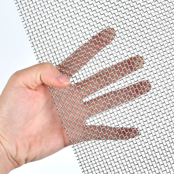 Trådnetgitter 8 Mesh 3 stk Trådnet, Rustfrit Stålnet