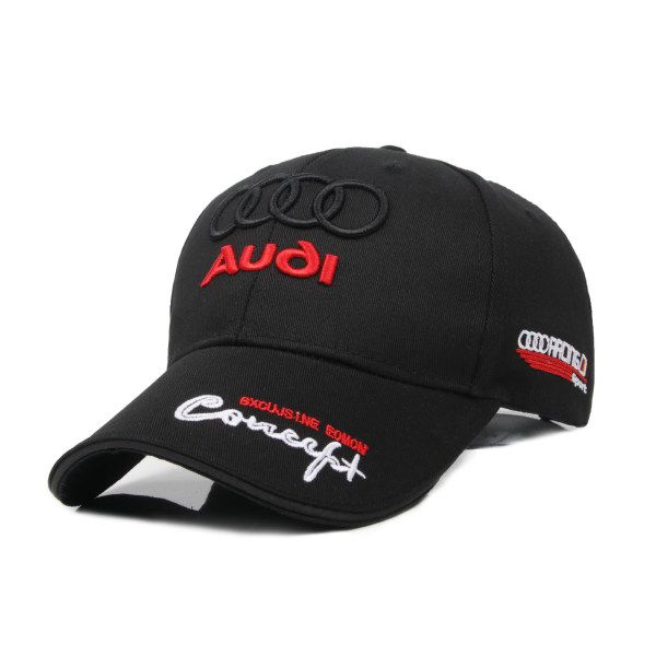 1 stk svart billogo baseballcaps Audi Audi brodert