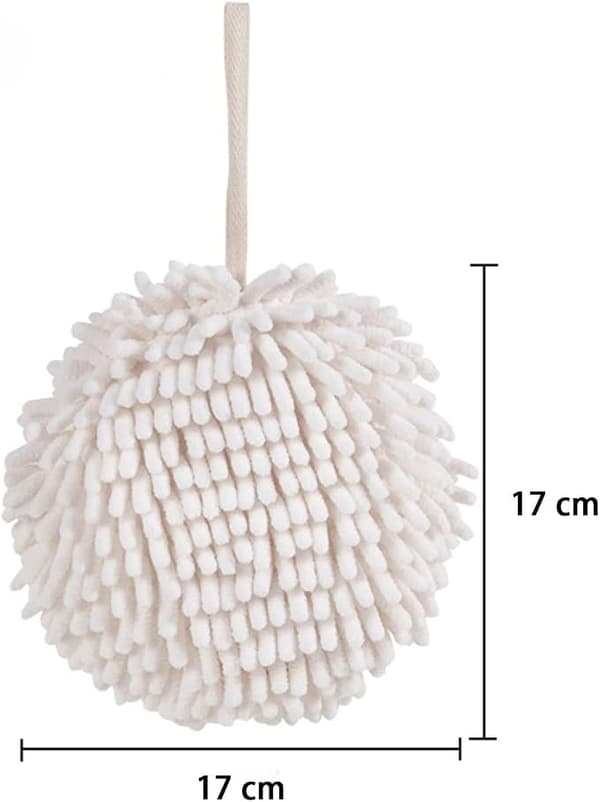 Sett med 2 Chenille Håndklær, Mikrofiber Badehåndkle