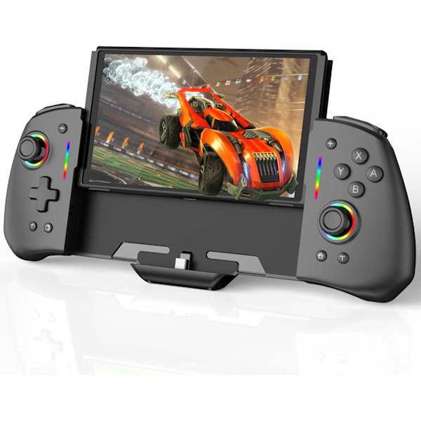 Switch-kontrollere for Nintendo Switch/OLED, oppgradert ergonomisk håndholdt modus Nintendo Switch OLED-kontroller