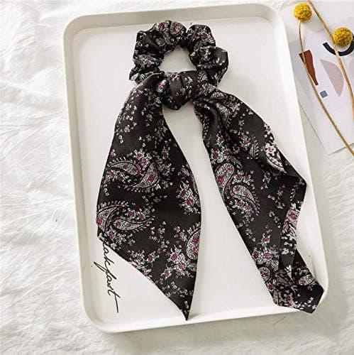 6 stk. Hår Satin Silke Elastiske Hårbånd Hestehale Holder Hår
