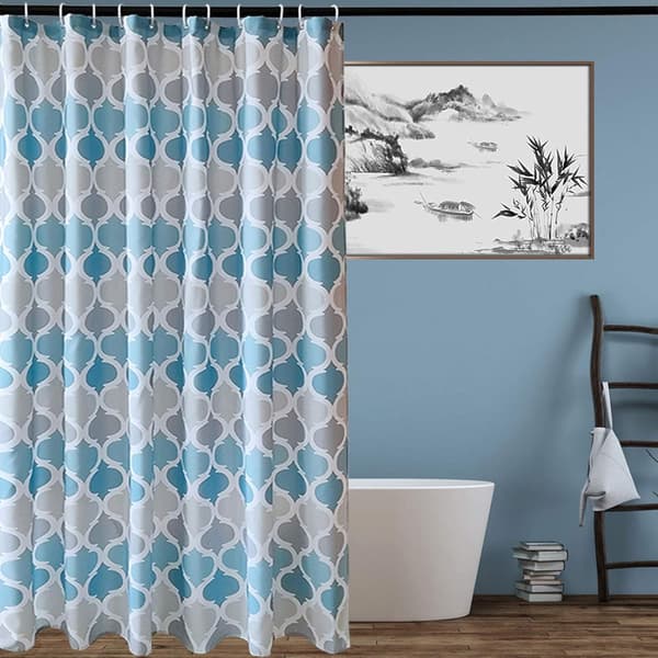 Duschdraperi Dekorativ Mögel- och Vattentålig Polyester