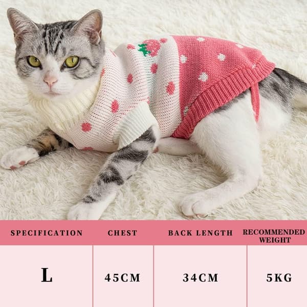 Katttröja, Vinterkläder för Katt, Lätt att Ta På