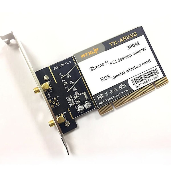 Atheros Ar9223 Pci 300m 802.11b/g Trådlös Wifi Nätverksadapter F