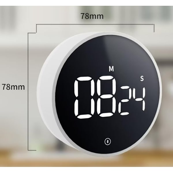 1 stk Køkken Timer, Nedtællings Køkken Timer til Køkken Madlavning