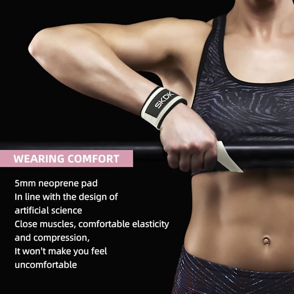 Halksäkra silikonlyftband, Band för Gym, Styrketräning, gymremmar handledsband för gym kvinnor, män, viktlyftning