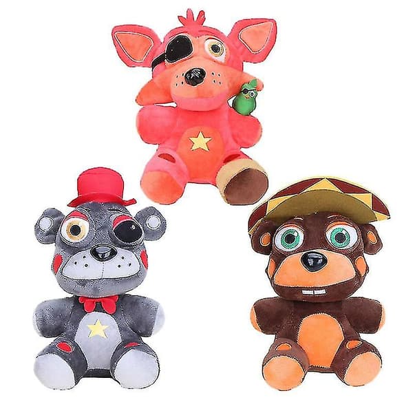 2 kpl 20cm Fnaf-pehmolelu Five Nights -pehmolelu Pehmoeläin Pehmolelu Pehmeä