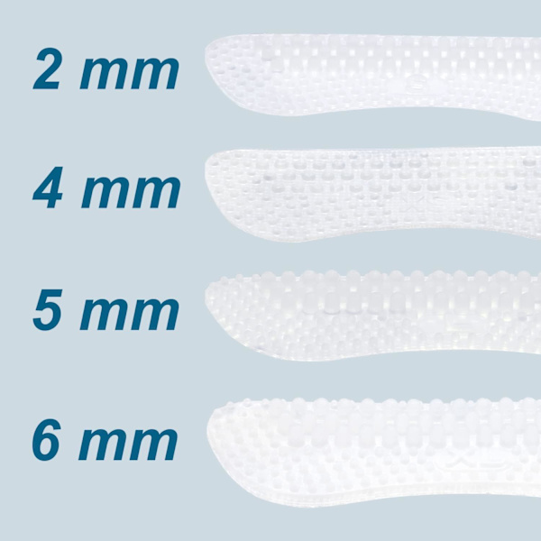 4 Par Hælpude, Oversize Hælpude, Selvklæbende