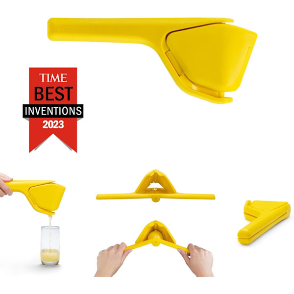 Original Lemon Fluicer - Lätt att pressa, hopfällbar citruspress - 10 tum, passar lime & citron