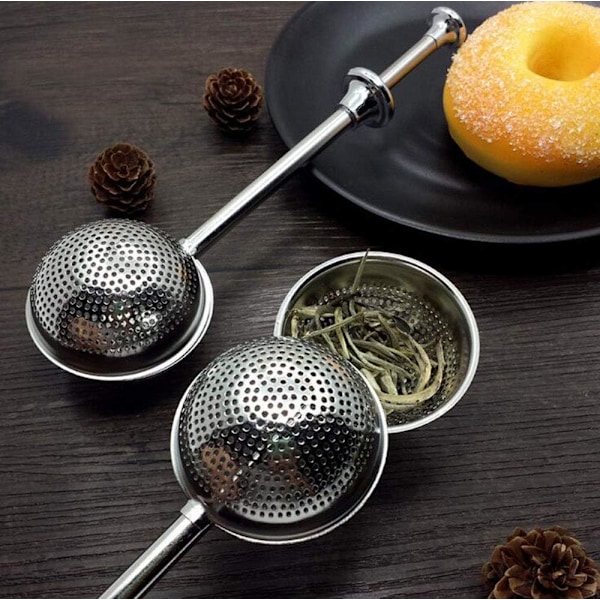 4 stk. Rustfrit Stål Te-Infuser Te-Sigte Sukker Mel Sigte Pulveriseret Sukker Shaker Duster Filter Te Interval