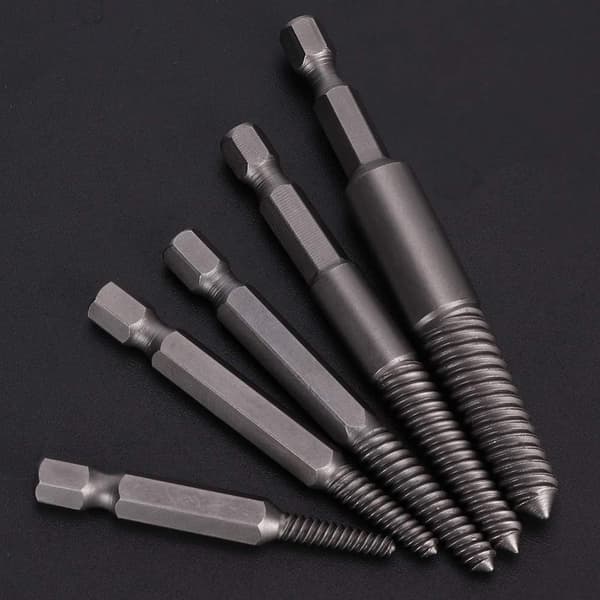 5 stk. Broken Screw Extractor Hex Shank Ødelagte Bolter Mutter