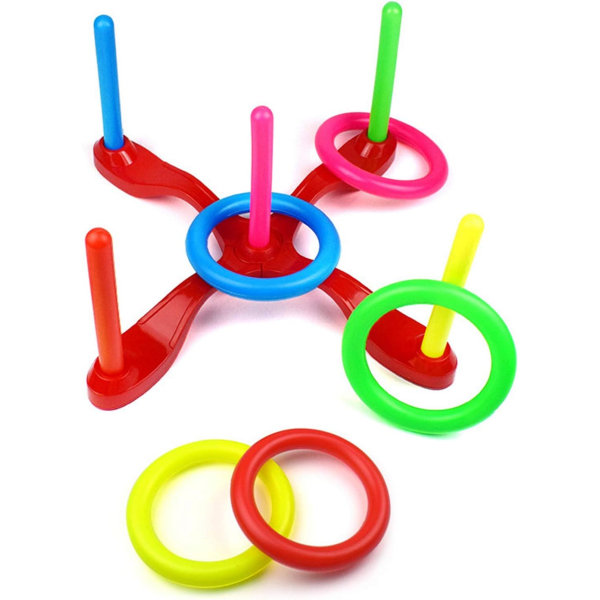 Plastic Ring Toss Game, Terningspill Set Ferrule Ring Toy Toss