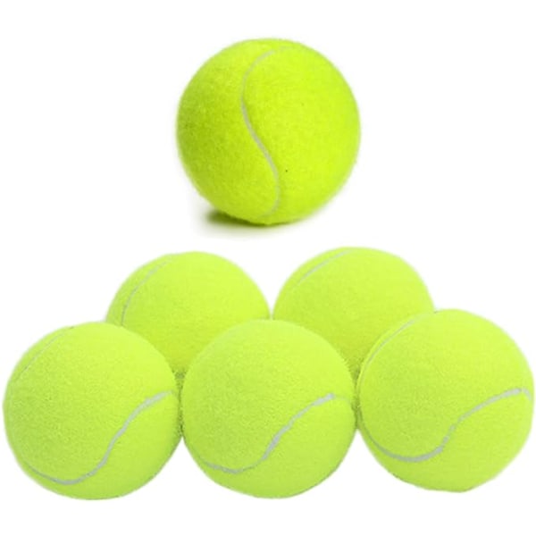 6st tennisboll studsboll grön tennis träningsövning