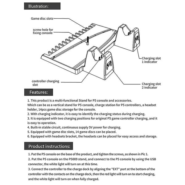Spil konsol opbevaring dock opladning holder base disk rack til