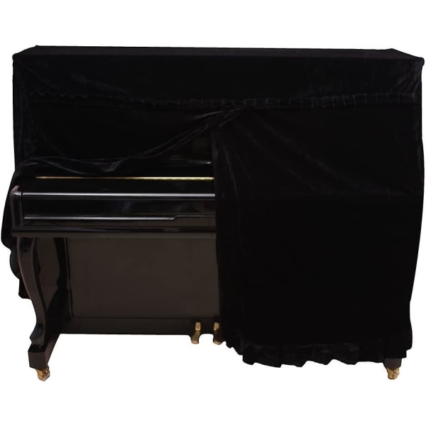 Grand Piano Överdrag Sammet Piano Överdrag Tyg Full Piano Överdrag Pleuche Dammskydd för Upright Piano