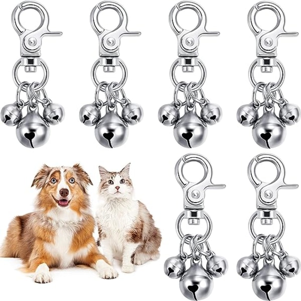 6 stycken Pet Bells for Collars Nyckelring Dog Bell of Collars Dog B
