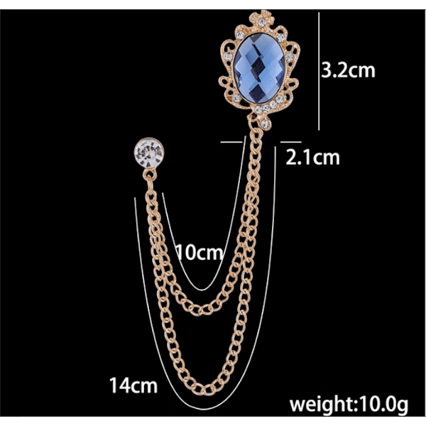 3 stk. Mænds Brosche Pins Metal Clips Bluser Clips Sjal Tilbehør