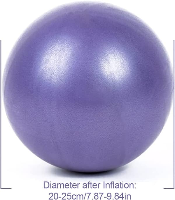 1 Stycke Lila Pilates Yogaboll Vete Rörsboll PVC Explosionssäker