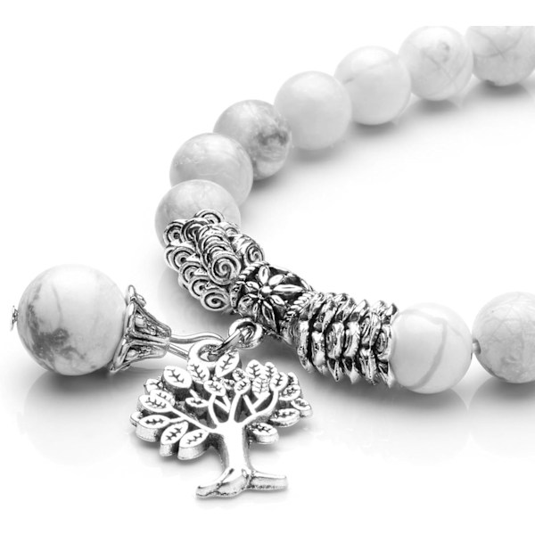 8mm Naturstenarmband Chakra Energi Pärlor Ädelsten Stretch