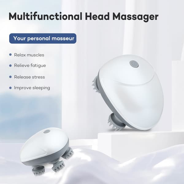 Elektrisk hovedmassager til hjemmet - USB-opladelig 3D drageklo