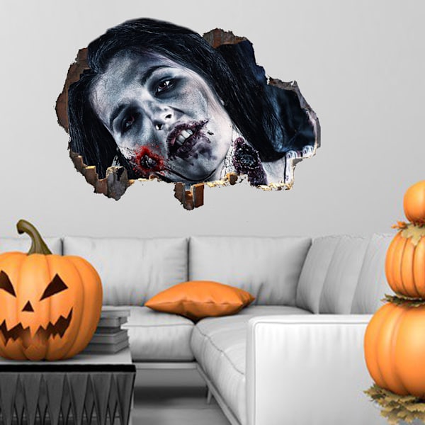 Uudet Halloween-ikkunatarrat, suuret pelottavat demonitarrat