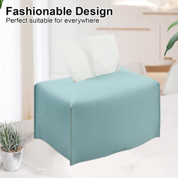 2-pack Läder Vävnadslådaöverdrag, Vävnadslådehållare, Modern PU