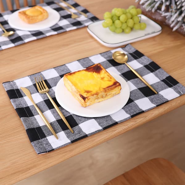 Rutete middagsmatte 44 * 29cm 2 stykker