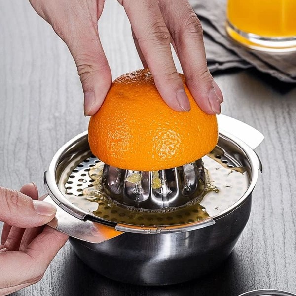 1 stk. Rustfrit Stål Citronpresser, Manuel Citrus Lime Presser