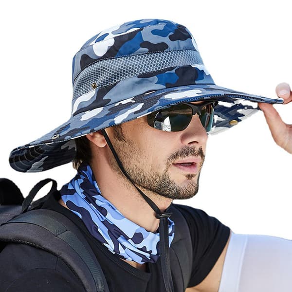Klassisk Kvalitets Spand Hat Polyester Sommer Fisker Hat Cap En
