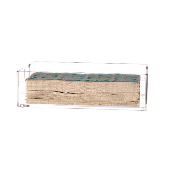1 stk. Transparent akryl servietter, serviet opbevaringsboks, serviet