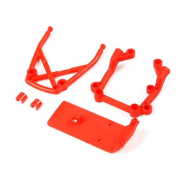Kompatibel med 1/5 Hpi Rovan Baja Rc Bil-rød Front- og Bagstøtteramme Kit